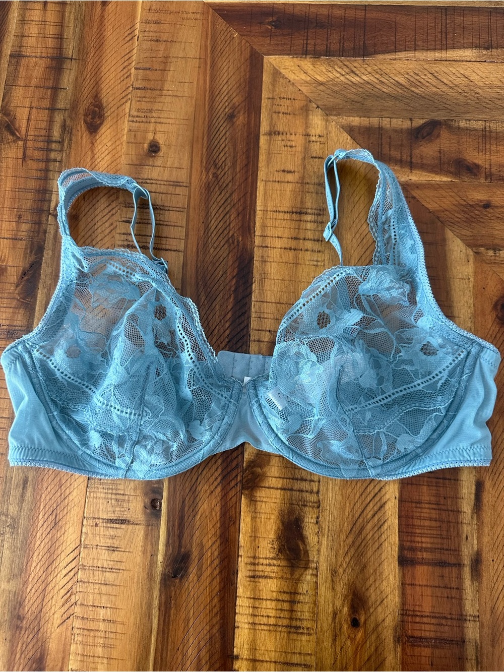 La Perla Powder Blue Lace Underwire Bra